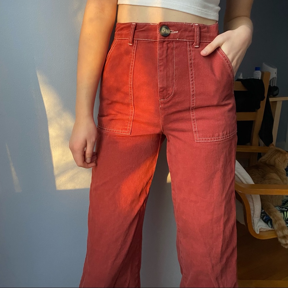 BDG High Rise Wide Leg Work Pants